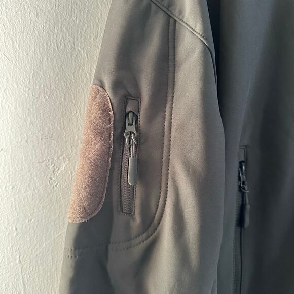 ESDY Outdoor Tactical Full Zip Hooded Jacket Soft Shell Charcoal Gray Size 3XL - Picture 4 of 12